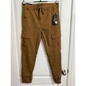 Men's Jump Start Brown Cargo Joggers M